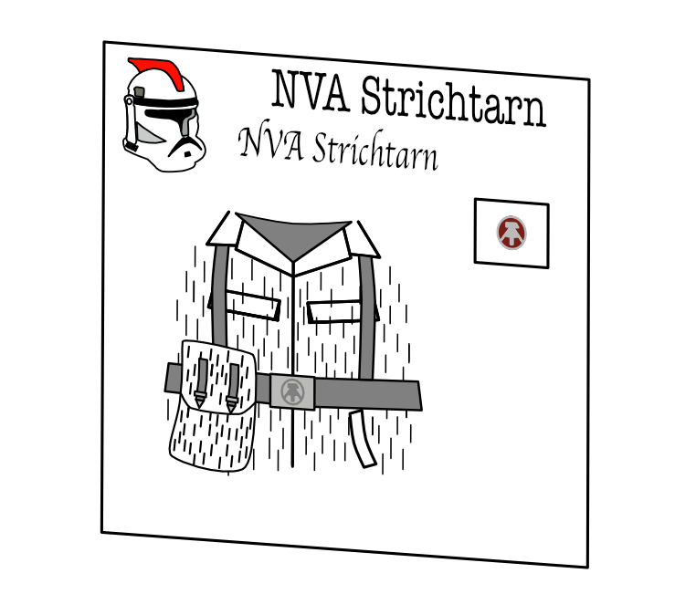 East German Strichtarn Uniform Decal