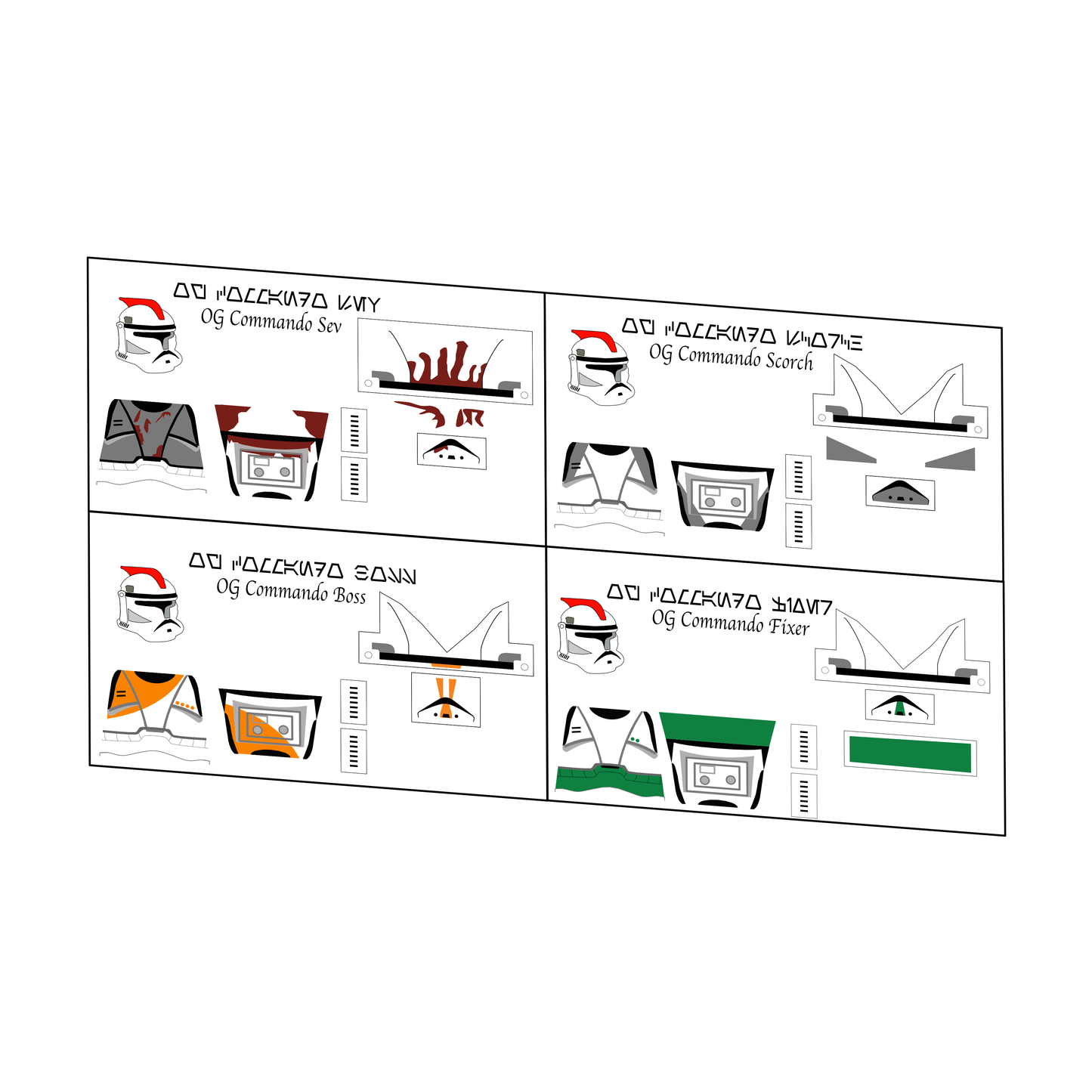 OG DELTA SQUAD DECAL PACK