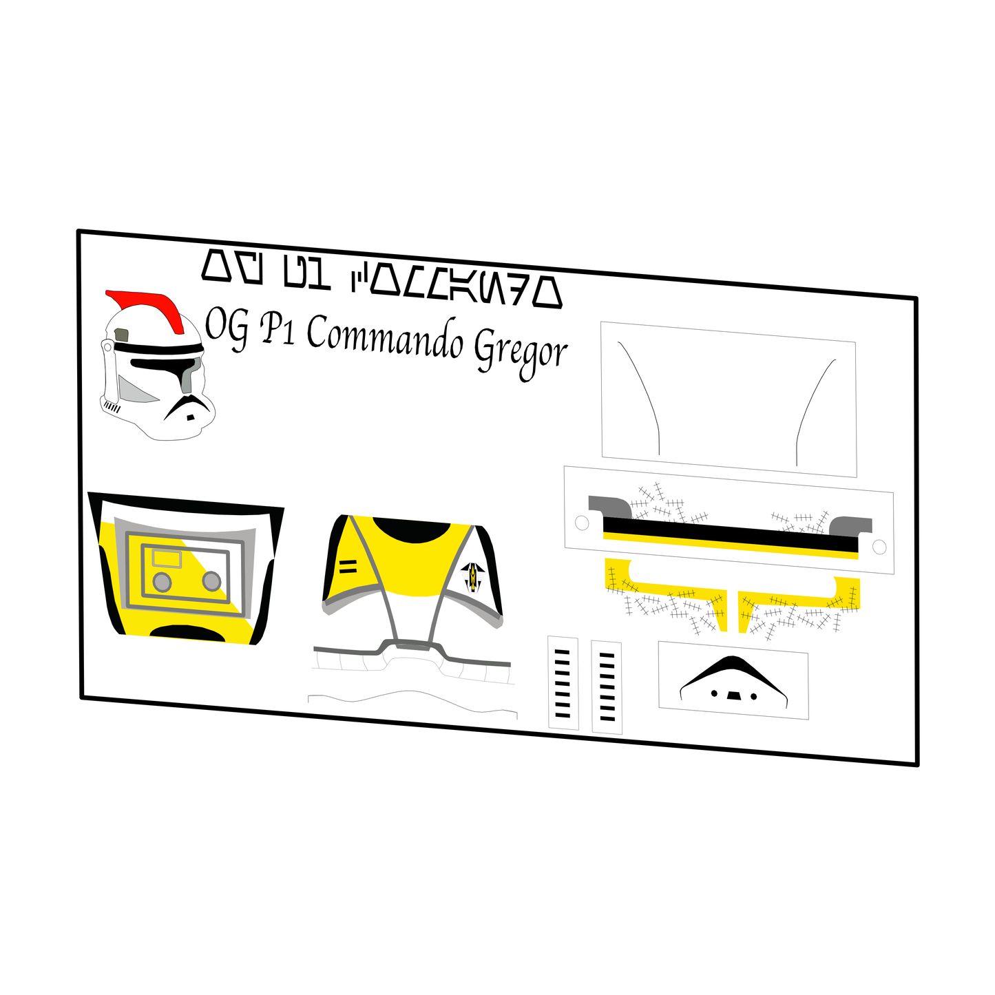 OG COMMANDO GREGOR DECAL
