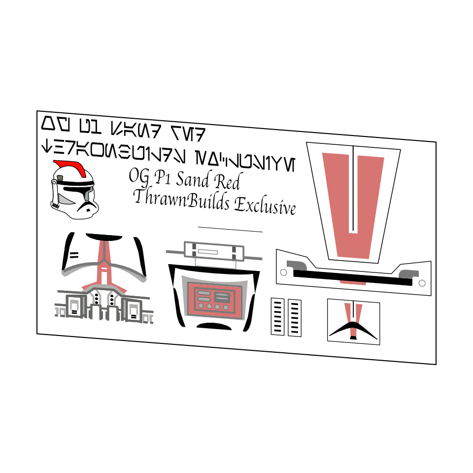 OGP1 SAND RED TROOPER DECAL (THRAWNBUILDS EXCLUSIVE)