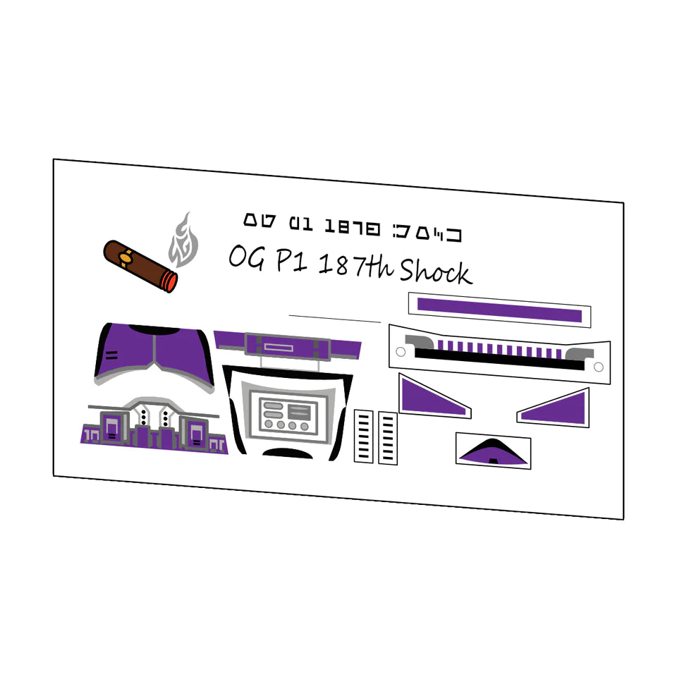 OGP1 187TH SHOCK DECAL