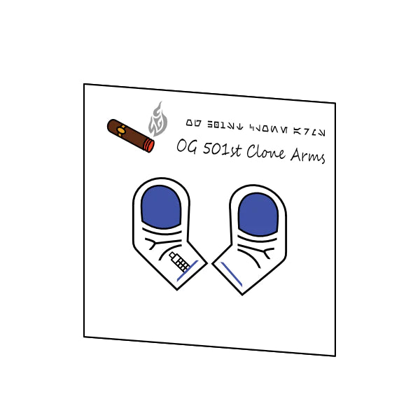 OG 501ST CLONE ARMS DECAL