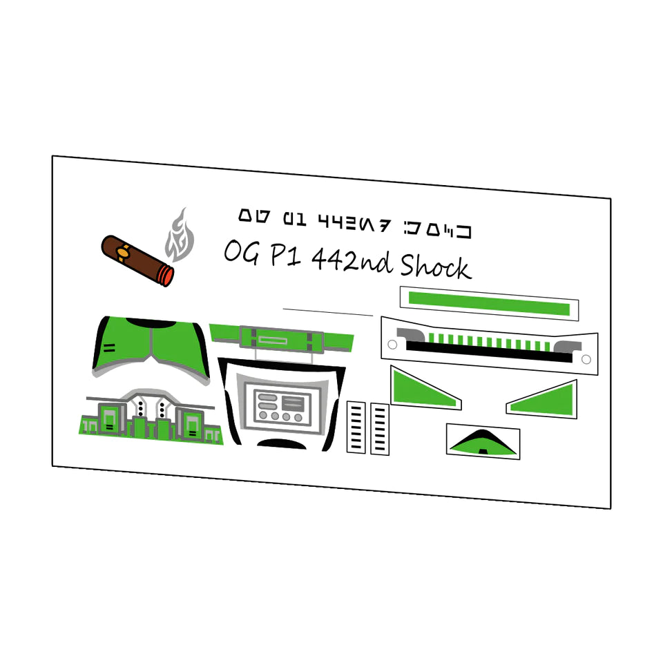 OGP1 442ND SHOCK DECAL