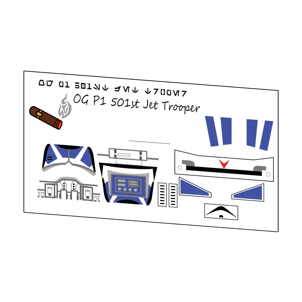 OGP1 501ST JET TROOPER DECAL