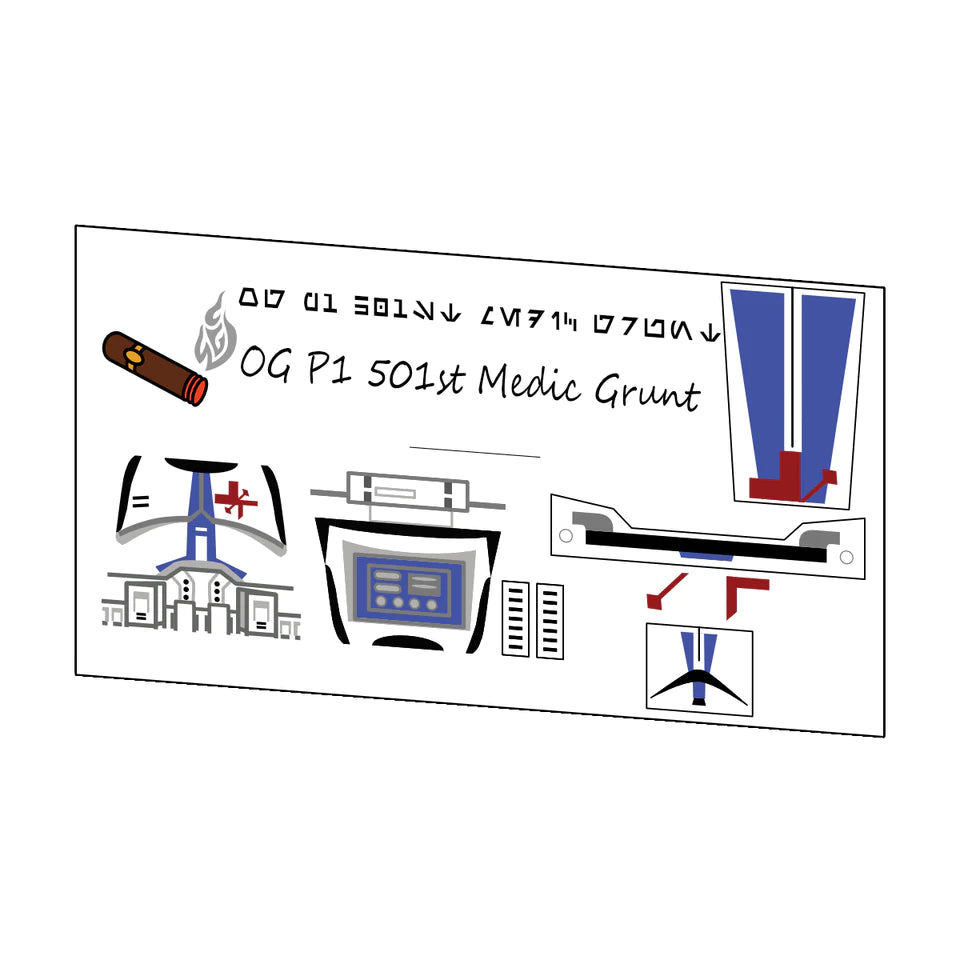 OGP1 501ST MEDIC GRUNT DECAL