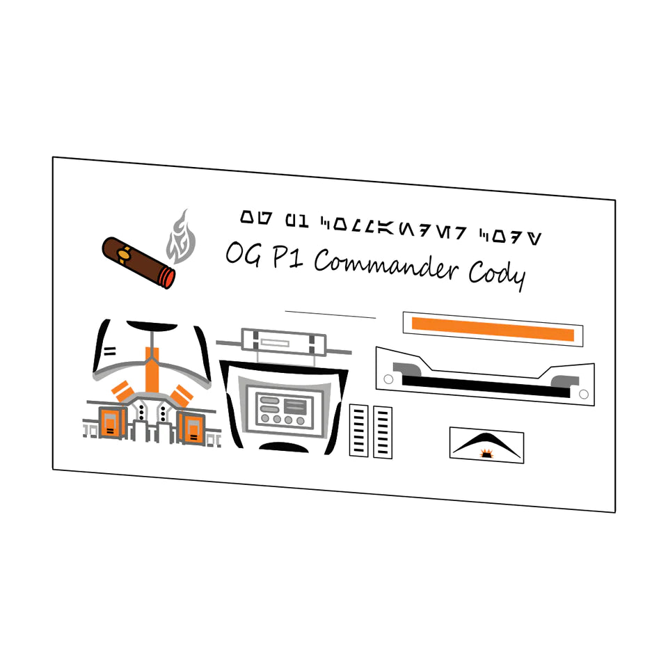 OGP1 COMMANDER CODY DECAL