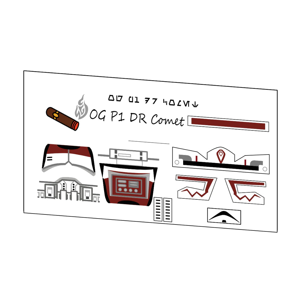 OGP1 DR COMET DECAL
