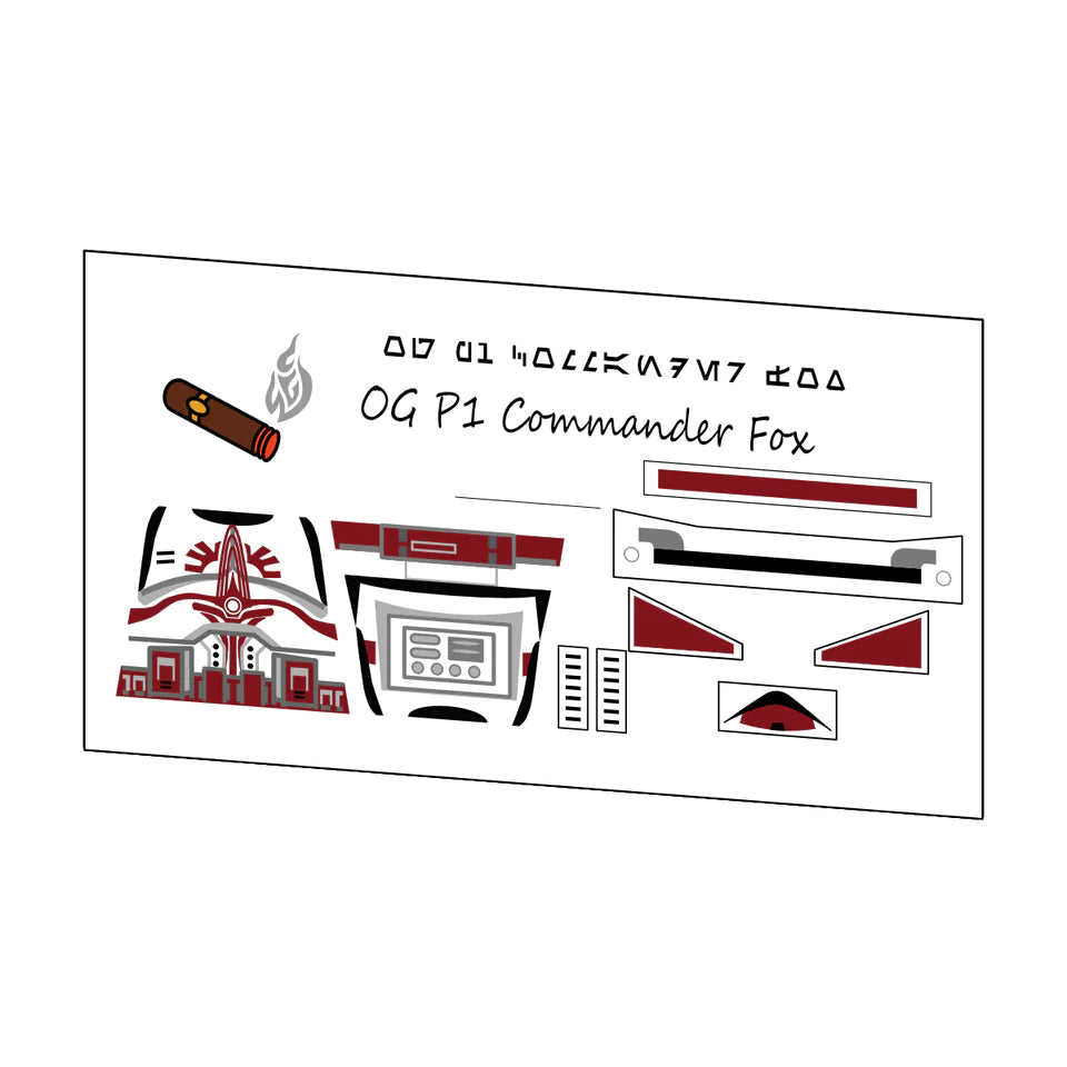 OGP1 COMMANDER FOX DECAL