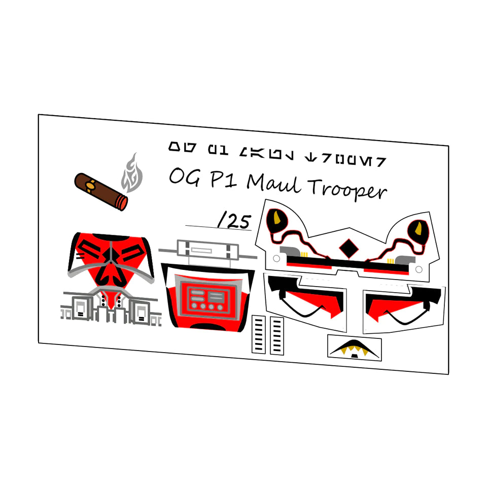 OGP1 MAUL TROOPER DECAL (LIMITED EDITION)
