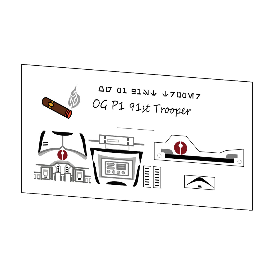 OGP1 91ST TROOPER DECAL