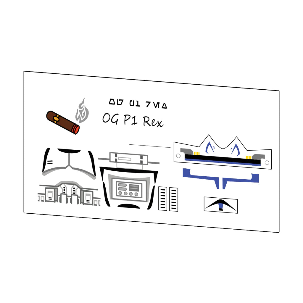 OGP1 CAPTAIN REX DECAL