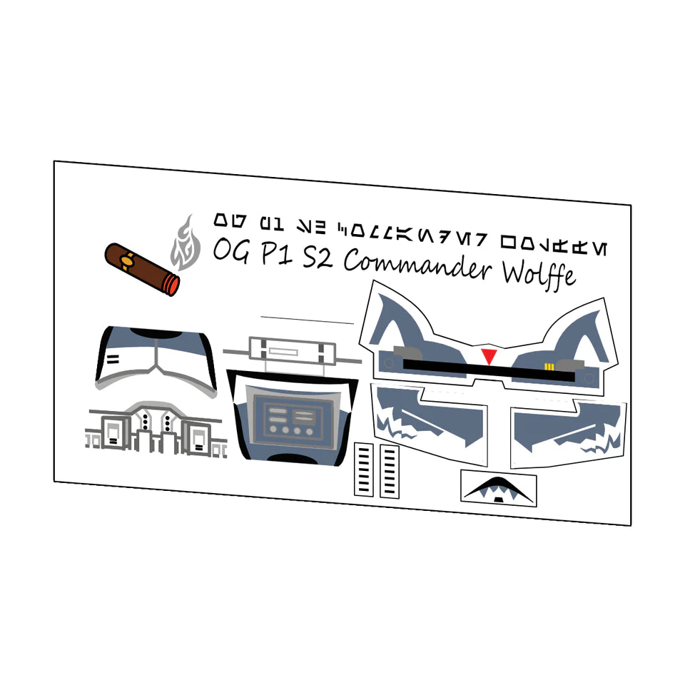 OGP1 COMMANDER WOLFFE S2 DECAL