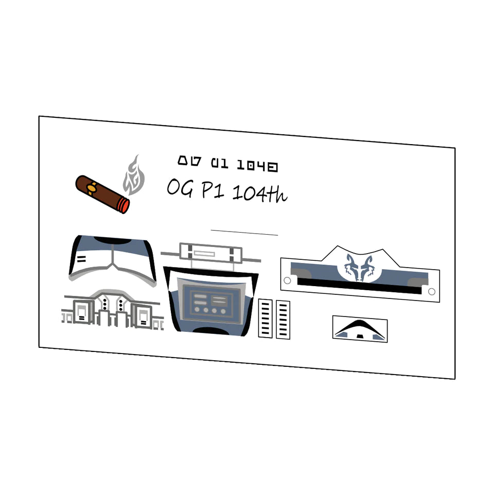 OGP1 104TH DECAL