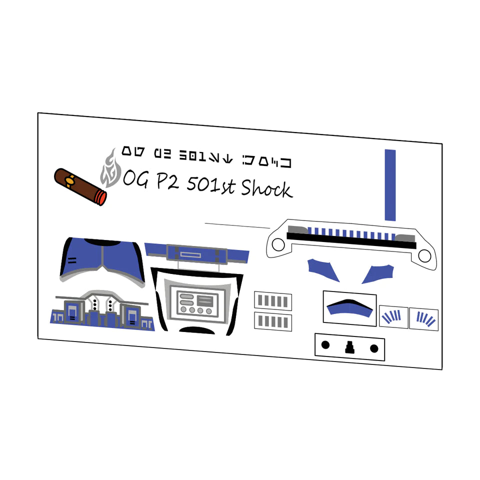 OGP2 501ST SHOCK DECAL