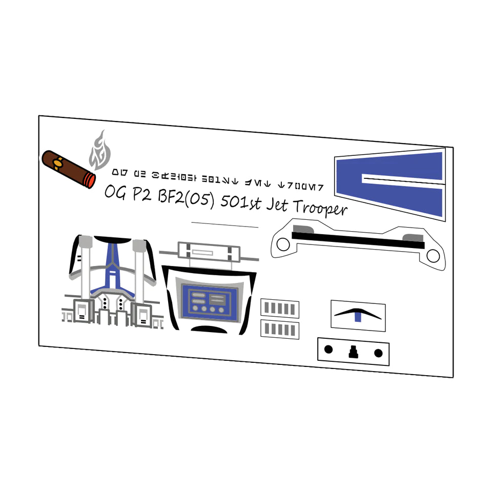 OGP2 BF2(05) 501ST JET TROOPER DECAL
