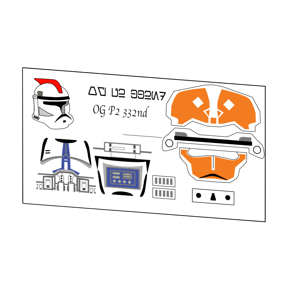 OGP2 332ND AHSOKA TROOPER DECAL