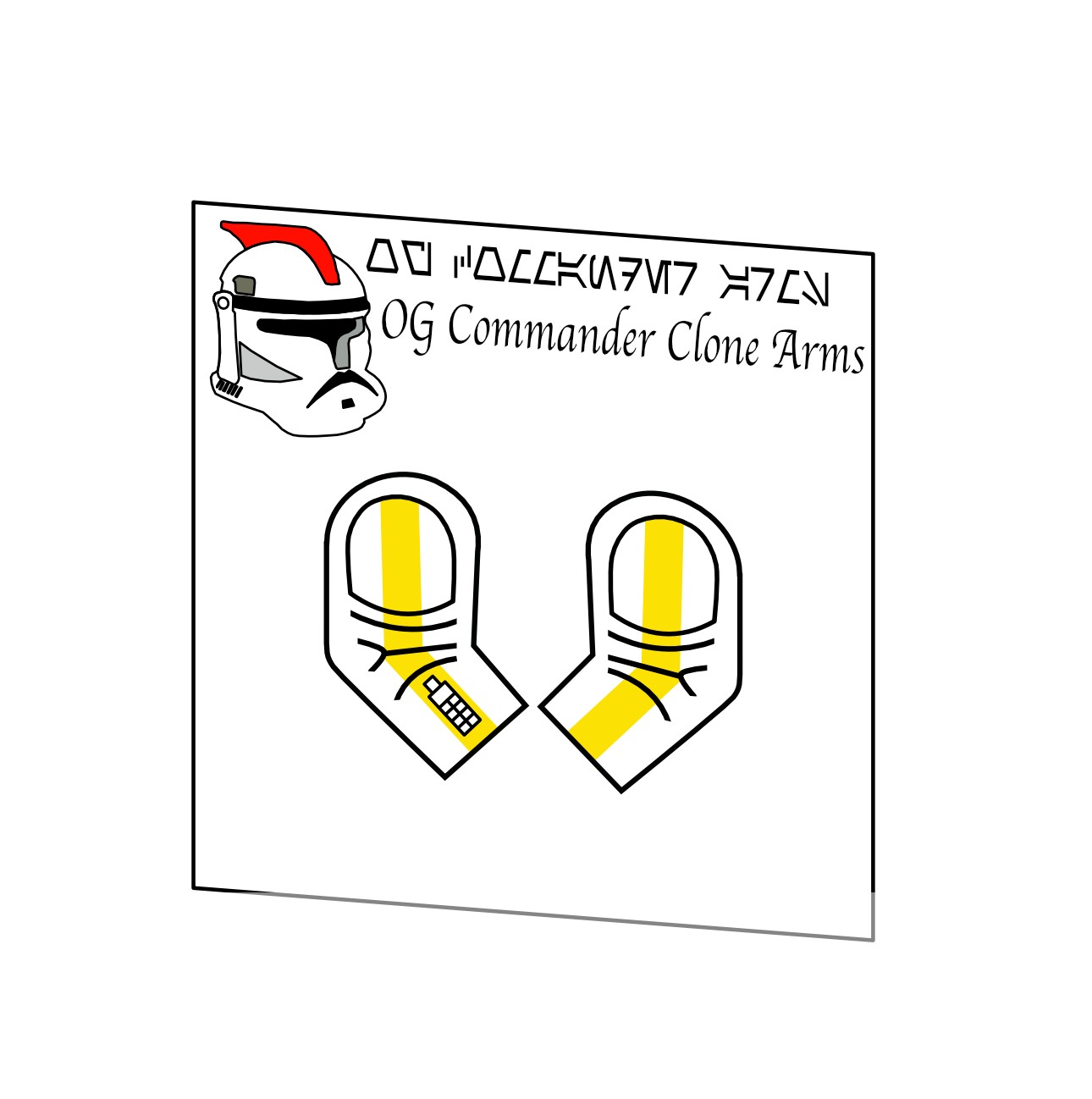 OG CLONE COMMANDER ARMS DECAL