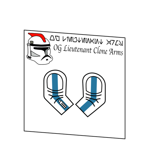 OG CLONE LIEUTENANT ARMS DECAL